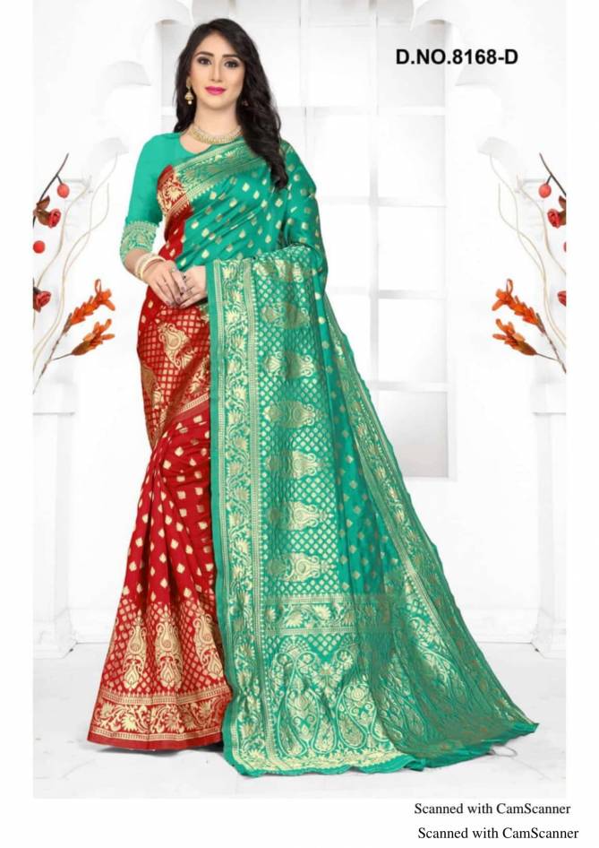 Haytee Kangan 8168 Latest Designer Party Wear Handloom Silk Fancy Saree Collection